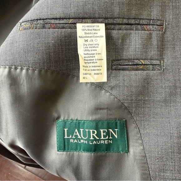 Ralph Lauren Men’s Ultraflex Suit Jacket | Size | 40L - Picture 13 of 15
